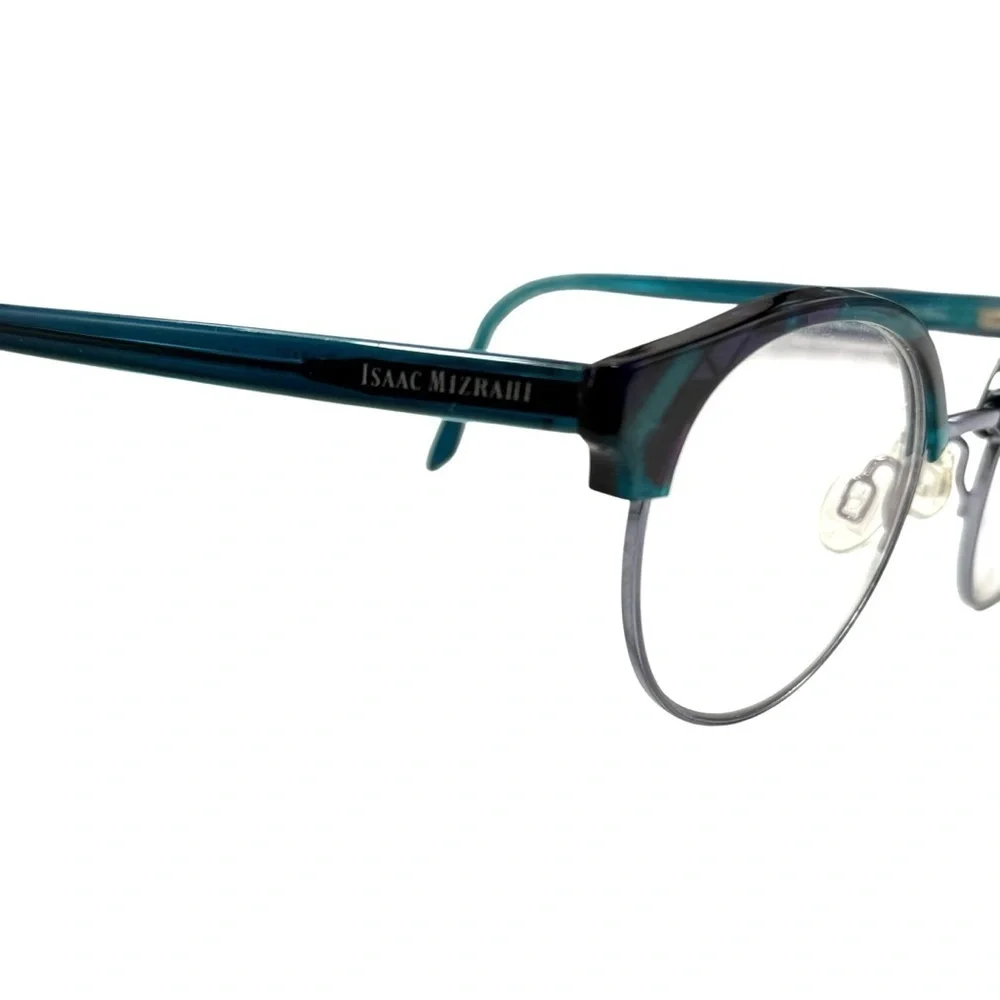 Isaac Mizrahi New York IM 30026 BL 47 21 145 oval glasses frames
